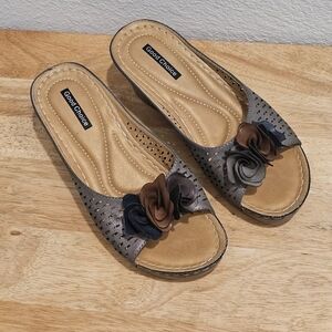 Good Choice Juliet Wedge Sandals, GUC, Size 7.5